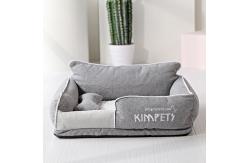 China Thickened Cat Nest Bed Square Washable High Back Plush For Autumn Winter supplier