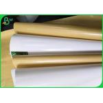 FDA Safe 80gsm+10gsm White Or Brown PE Coated Paper For Packing Food for sale