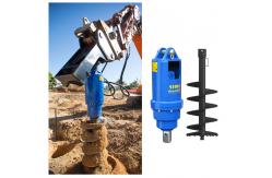 China Customized Model Post Hole Digger Machine Earth Auger Drill For Excavator supplier