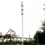 15 Mtr Guyed Mast Tubular Steel Pole Telecommunication Antenna Pipe Tower Galvanized for sale