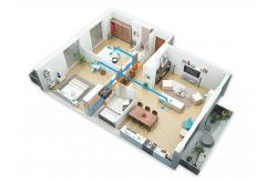 China Class H13 Wall Heat Recovery Ventilation System 150m3/H Air Purifier Ventilation System supplier