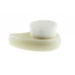 White Plastic Handle Facial Cleaning Brush With Soft Nylon Hair for sale