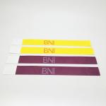 Custom Logo Printing Tyvek Paper Wristbands Full Color Printing for Events and Festivals for sale