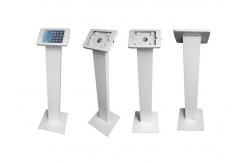 China Logo Printing VESA Holes IPad Kiosk Stand Powder Coated IPAD Kiosk Enclosure supplier