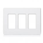 Glossy Finish Screwless 3 Gang Face Plate For Wall Socket for sale