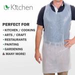 Bio Based Plastic Throw Away Aprons Corn Starch Material OEM Acceptable for sale