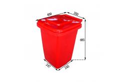 China 30 Gallons Recycle Trashcan Outside Plastic Trash And Recycling Can supplier