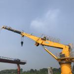 Certified ABS 1.5t 36.6m Telescopic Boom Crane Marine Customized for sale