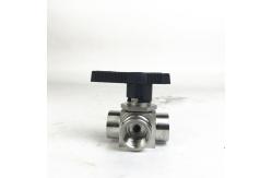 China SS Welding 3 Way Thread Ball Valve 8500psi Leak Tight Performance supplier