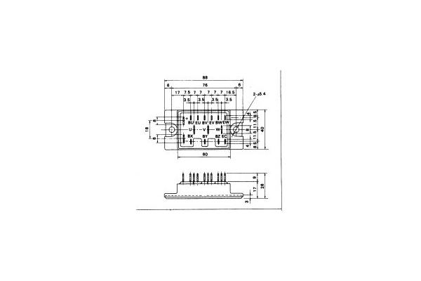 IGBT Power Module 6DI20C-040 POWER TRANSISTOR MODULE  FUJITSU IGBT Power Module