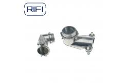 China Flexible 90 Degree Bx Connector Fmc Angle Squeeze Metal Hose Connector supplier
