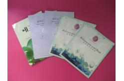 China Three Side Seal Cosmetic Packaging Bags With Tear Notch , Facial Mask Pouch supplier