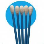 10cm Blue PP Stick Big Round Head Cotton Bud Medical Cotton Swab Applicator For Specimen Collection for sale