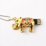 Elephant Jewelry Shaped Crystal Usb Drive Hidden Inside Memory 64gb for sale