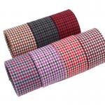 Polyester Red Houndstooth Ribbon 10mm-40mm Satin Poly Ribbon for sale