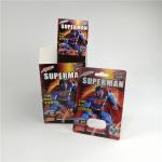Superman 500k Sex Pill 3d Blister Plastic Cards Packaging For Male Enhancement for sale