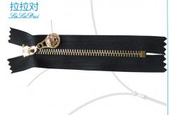 China Practical Light Gold Teeth Purse Zippers Meet Modern Design Metal Wallet Zips supplier