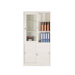 Waterproof Knock Down Sliding Glass Door Metal Display Cabinet for sale