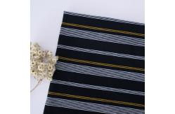 China Healthy And Soft  Good Texture Cotton ​Striped Material Fabric For T-Shirt supplier