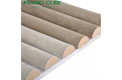 China Elegant Wooden Slat Panels With Luxurious Suede Finish For Noise Reduction supplier