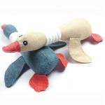 25CM Durable Stuffed Dog Toys Goose Appearance Printing / Embroidery Logo for sale