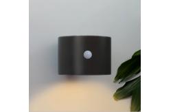 China Outdoor Solar Wall Sconce PIR Motion Sensor Light Fixture supplier