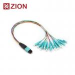 12 Fibers MTP to LC 12F MTP(male) -LC Fan-out 0.9mm 30-35cm Patch cable for sale