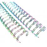 25 Sheets 1/4 Double Loop Hardback Wire Binding For Notebook / Calendar