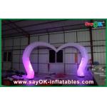 White Wedding Led Arch Decoration Inflatable Shine Lighting Customized for sale
