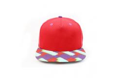 China Girls Polyester Fabric Flat Brim Snapback Hats Sublimination Print supplier