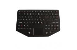 China Industrial Ruggedized Vehicle Keyboard IP65 USB PS2 Interface With Touchpad Fn Keys supplier
