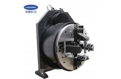 China Pull Material 4-jaw Full-Stroke Single Chuck F90BF for Laser Cutting supplier