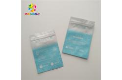 China Face Eyes Mask Plastic Pouches Packaging Three Side Sealed Flat Bag Glossy Surface supplier
