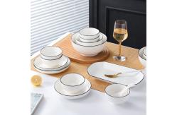 China Dining Elegant Tableware Set , 12 Piece Ceramic Dinnerware Set supplier