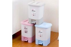 China 8 LITER Hand Press Food Pedal Trash Can With Lid Office supplier