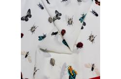 China Printed Geometric Figure Flowers Leaf Point 100% Pure Silk Fabric supplier