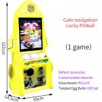 Arcade-style Game Cabinet Unique Yellow Experience Endless Excitement Game Machine for sale