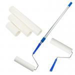 Disposable White Cleanroom Sticky Roller Blue ESD Dust Removal High Tackiness PE Adhesive For Cleanroom for sale
