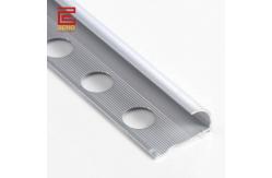 China Aluminum Anodized Silver Outside Corner Trim Bullnose Edge Tile Trim supplier
