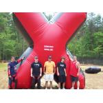 Red commercial Grade PVC Tarpaulin inflatable paintball bunker for sale