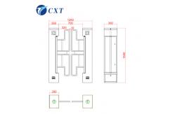China Anti Climbing Turnstile Door Access Control Customized Automatic130h supplier