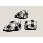 Cotton Fabric Custom Personalized Hats Fashion Lattice Appearance With Curved Brim
