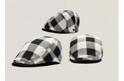 China Cotton Fabric Custom Personalized Hats Fashion Lattice Appearance With Curved Brim supplier