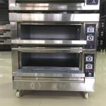 Mini Electric 304 Stainless Steel Baking Oven 400C 2 Deck 4 Tray Oven for sale