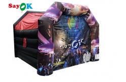 China Air Inflatable Tent Garden 15x15ft Inflatable Disco Marquee With Speaker Light supplier
