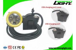 China 10000lux Underground Coal Mining Cap Lights USB Charging Cable With SOS Function supplier