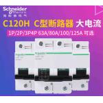 Acti9 C120 Industrial Circuit Breaker 63A~125A, 1P,2P,3P,4P for Circuit Protection AC230V/400V Home or Industrial Use for sale