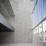 Metro Station Exterior Perforated Metal Panel Sound Absorption 1.85-4mm for sale