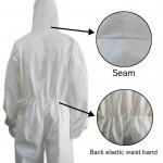 175 X 140cm Waterproof Breathable Anti Spray Coveralls For Infection Prevention Disposable Suit for sale