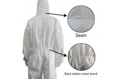 China Waterproof Microporous Hooded Isolation Coveralls Without Foots Cover Customization supplier
